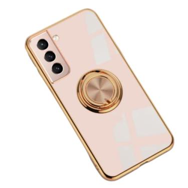 Imagem de ZiEuooo Capa de telefone com suporte de anel de dedo magnético de carro para Samsung Galaxy Note 20 10 9 Uitra Pro S10 Plus Shell. Capa de suporte elegante fina leve (rosa, S10 4G)