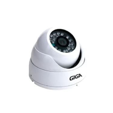 Imagem de Câmera de Segurança Dome Metálica Security, 4 Megapixels Open HD, Infravermelho 30 M, Giga, GS0041, Branco