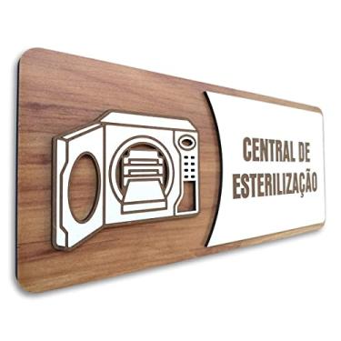 Imagem de Placa De Sinalização | Central de Esterilização - MDF 30x13cm