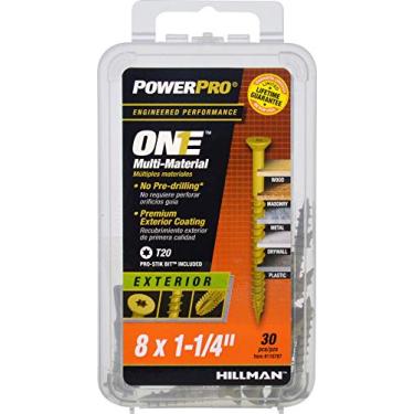 Imagem de Parafusos Multi-Materiais Power Pro 116787, 3 centímetros, bronze, 30 peças