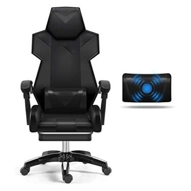 Imagem de cadeira de escritório Cadeira E-sports Cadeira giratória Cadeira de videogame Cadeira ergonômica para computador Elevador de braço com apoio para os pés Cadeira de escritório reclinável (cor: toda