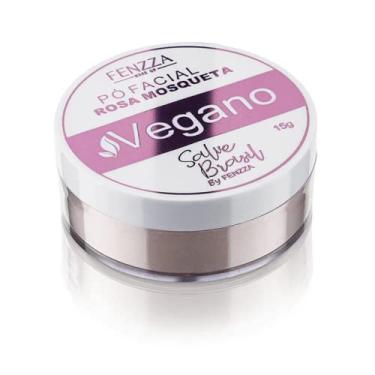 Imagem de Pó facial rosa mosqueta vegano 15g fz34026 Fenzza