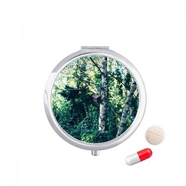 Imagem de Caixa de comprimidos Green Forestry Science Nature Scenery Pocket Medicine Storage Box Dispenser recipiente
