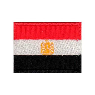 Imagem de Patch Bordado - Bandeira Do Egito Pequena BD50174-17P Fecho de Contato