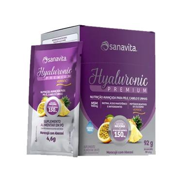 Imagem de Hyaluronic Premium Verisol - 20 Sticks de 4,6g Maracujá com Abacaxi - Sanavita