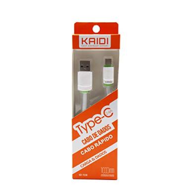 Imagem de Cabo De Carregamento E Dados Celular Usb Tipo-C Carga Rápida 1Mt Kaidi KD-TC30