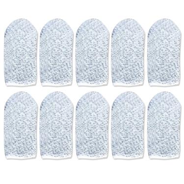 Imagem de TOTOKA 10 peças de protetores de dedo para jogos de telefone e jogos com tela sensível ao toque, luvas antiderrapantes, à prova de suor, respiráveis, sem costura, luva de dedo, acessórios