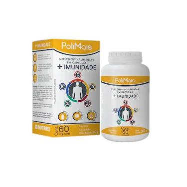 Imagem de Multivitamínico Para Imunidade Vitaminas C D E Selênio Zinco 60 capsulas - Polimais Nutriex