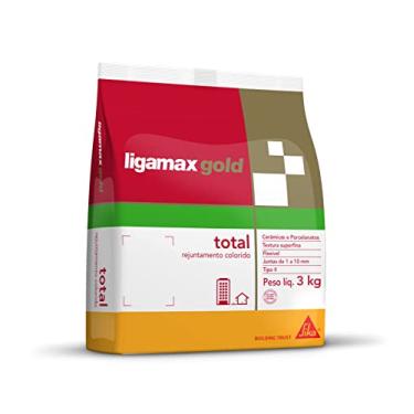 Imagem de Sika - Rejunte colorido - Ligamax Gold Total Marrom - Rejunte de porcelanatos, cerâmicas, pedras naturais - Pisos e paredes -Textura superfina - 3 kg