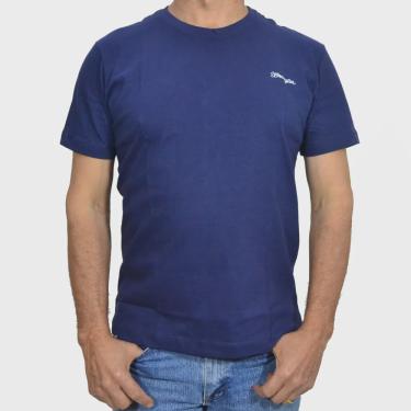 Imagem de Camiseta Masculina Wrangler Lisa WM8100 Azul Marinho