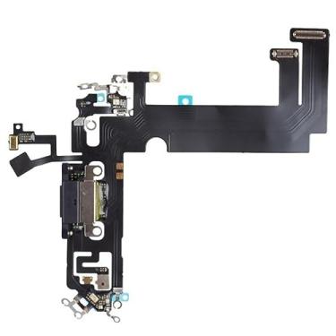 Imagem de CHICHIYANG Porta de carregamento para microfone cabo flexível porta de carregamento fita acessórios de telefone para Apple 12mini