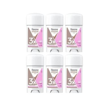 Imagem de Desodorante Rexona Creme Clinical 58G Fem Classic Kit 6Un