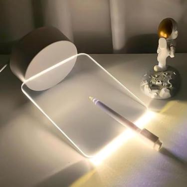 Imagem de Luminaria De Mesa 3D Decorativa Com Tela Para Escrever + Led