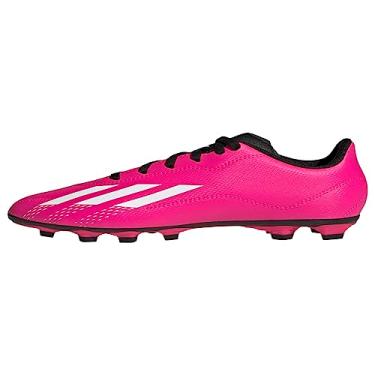 Imagem de adidas Tênis de futebol unissex infantil X Speedportal.4 Flexível, Team Shock Rosa/Branco/Preto, 3.5 Little Kid
