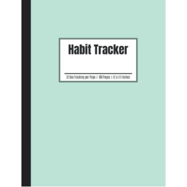 Imagem de Rastreador de hábitos: caderno diário de planejamento de hábitos | Rastreie hábitos, objetivos, progresso | azul marinho