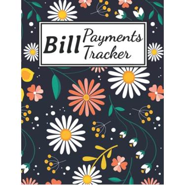 Imagem de Rastreador de pagamentos de faturas: Caderno de planejador de contas mensal | 21,5 x 28 cm | 110 páginas