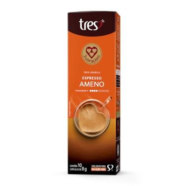 Imagem de ?3 Corações Cápsula Café Espresso Ameno TRES - 10 unid