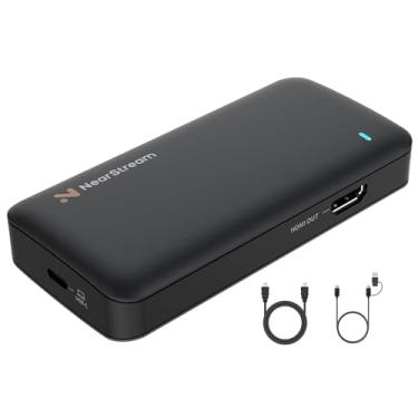 Imagem de NearStream Placa de captura HDMI 4K, placa de captura de vídeo USB 3.0 para transmissão, gravação em 1080p 60FPS com latência ultrabaixa, compatível com PS4/PS5/Switch em OBS, YouTube, funciona com
