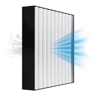 Imagem de Daikin Filtro HEPA, purificador de ar MCB50YSAU de substituição para casa, remove 99,97% das partículas tão pequenas quanto 0,1 mícron, incluindo pelos de animais, cabelo, poeira e pólen