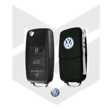 Imagem de Carcaça Chave Canivete Para Modelo VW G5 Polo Fox Voyage Gol 3 Botões