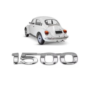 Imagem de Emblema Adesivo 1500 Capo Traseiro Para Fusca 1970 a 1986 - Marçon