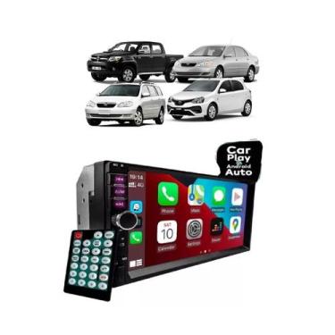 Imagem de Kit Multimídia Etios Corolla Hilux 7 Pol CarPlay AndroidAuto - 7810HCP