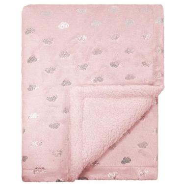 Imagem de Manta Sherpa para Bebê Nuvens  - Camesa, Rosa