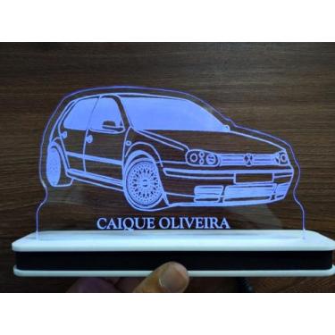 Imagem de Luminária Decorativa com LED Golf Mk4 4P Roda BBS - Hobbies do Ofício,