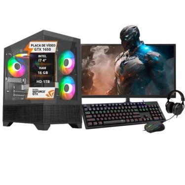 Imagem de Pc Gamer Completo I7 Placa Gtx 1650 16Gb Hd 1Tb Ssd 240Gb - Wj Info