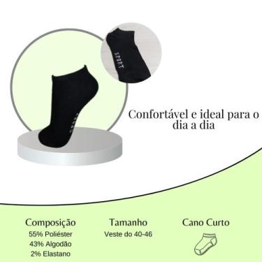 Imagem de Kit 12 Pares Meias Soquete Cano Baixo Juvenil Infantil Crianças Básico