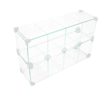 Imagem de Baleiro Expositor Branco de Vidro - 0,50 x 0,30 x 0,15m - Lm Balcoes