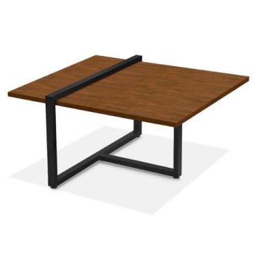 Imagem de Mesa Centro Estilo Industrial Berlin Decorativa Moderna - KLM Móveis, 