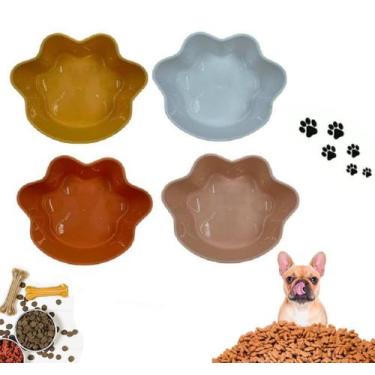 Imagem de 12 Pote Bowl Comedouro Bebouro Pet em Forma De Patas - Inter