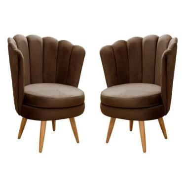 Imagem de Conjunto 2 Poltronas Decorativa Pétala Kit Cadeiras Flor Girassol  - B