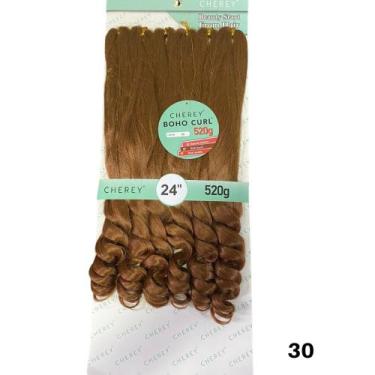Imagem de Jumbo Trança Com Cachos Boho French Curl Cherey 520g Pacotão - bbless,