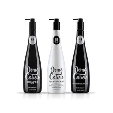 Imagem de Kit Progressiva Orgânica Açaí Doma Cabelo Sem Formol - 3X1L