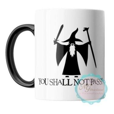Imagem de Caneca Porcelana Senhor Dos Anéis Galdalf You Shall Not Pass - Loja Di