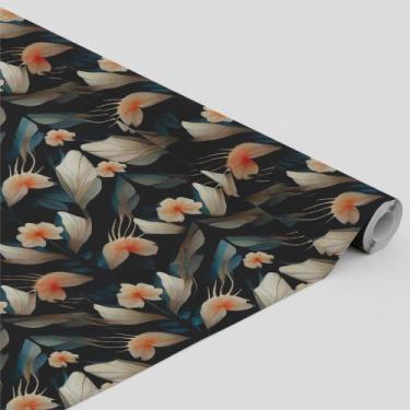 Imagem de Tecido Oxford Estampado Flores simetria aquarela - 1,40m - Core Decore
