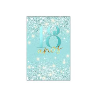 Imagem de Painel De Festa Vertical 1,50 x 2,20 - 18 Anos Efeito Glitter  211 - V
