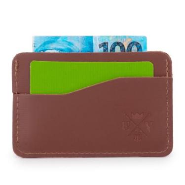 Imagem de Carteira Simples Porta Cartões e Notas Fina Multiuso Em Couro - Use Yo