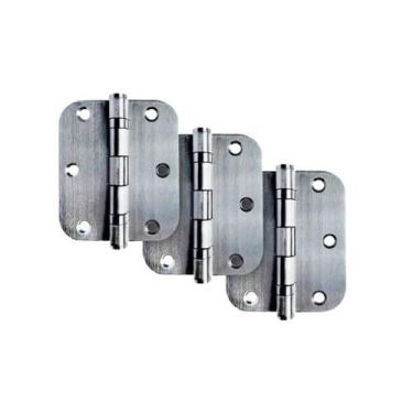 Imagem de Kit 3 Dobradiça Inox Com Rolamento 3 X 2,5 - DS, Escovado