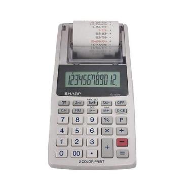 Imagem de Calculadora com Impressora Sharp EL-1611V - Branco