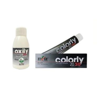Imagem de Kit Tintura Itely 10N Loiro Ultra Claro 60ml + Água Oxigenada 9% 30 vo