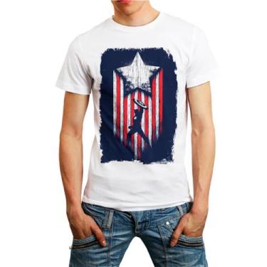Imagem de Camiseta Capitão América Super Herói Lançamento - DESIGN CAMISETAS, Mo
