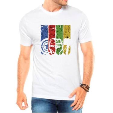 Imagem de Camiseta Capitão América Hulk Thor Iron Man Lançamento - DESIGN CAMISE