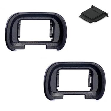 Imagem de Protetor ocular visor FDA-EP19 para Sony Alpha A7R V A7RV A7R5 A7 IV A7M4 A7IV A1 e A7S III A7SIII A7S3 ILCE-7SM3, PCTC substitui Sony FDA-EP19 Eyecup & Hot Shoe Cover (pacote com 2+1)