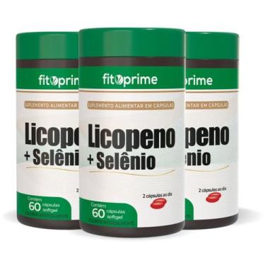 Imagem de Kit 3 Licopeno com Selênio 500mg 60 cápsulas Fitoprime