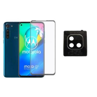 Imagem de Película De Vidro 3D 5D Motorola Moto G9 Power + Película Nano Lente C
