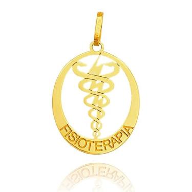 Imagem de Pingente Fisioterapia 17mm Ouro 18k 750 C/Estojo E Certificado
