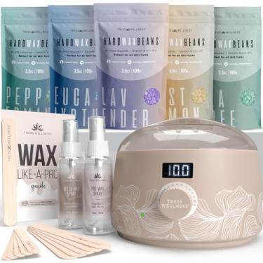 Imagem de kit de depilação para aquecedor de cera dura